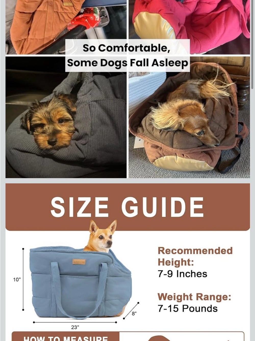 Soft Blue Pet Carrier Tote Bag by - Picture 2 of 8